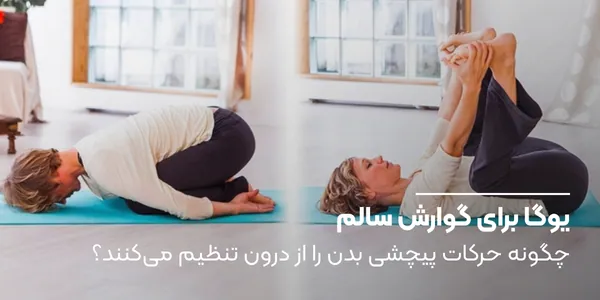 یوگا برای گوارش سالم: چگونه حرکات پیچشی بدن را از درون تنظیم میکنند؟